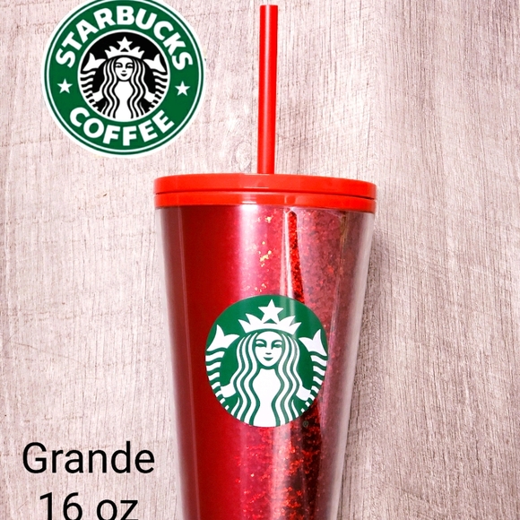 Starbucks Other - 🆕️ Starbucks Red Sparkly Sequins Tumbler